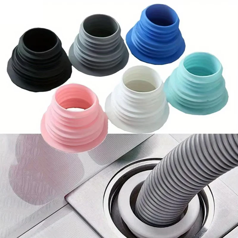 Universal drain seal ring for odor free pipes leakproof floor and washing machine seal