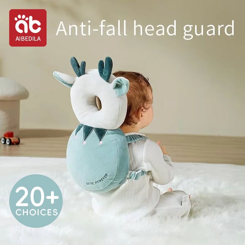 AIBEDILA Baby Head Protection Pillow – Soft Headrest Cushion for Newborns & Infants