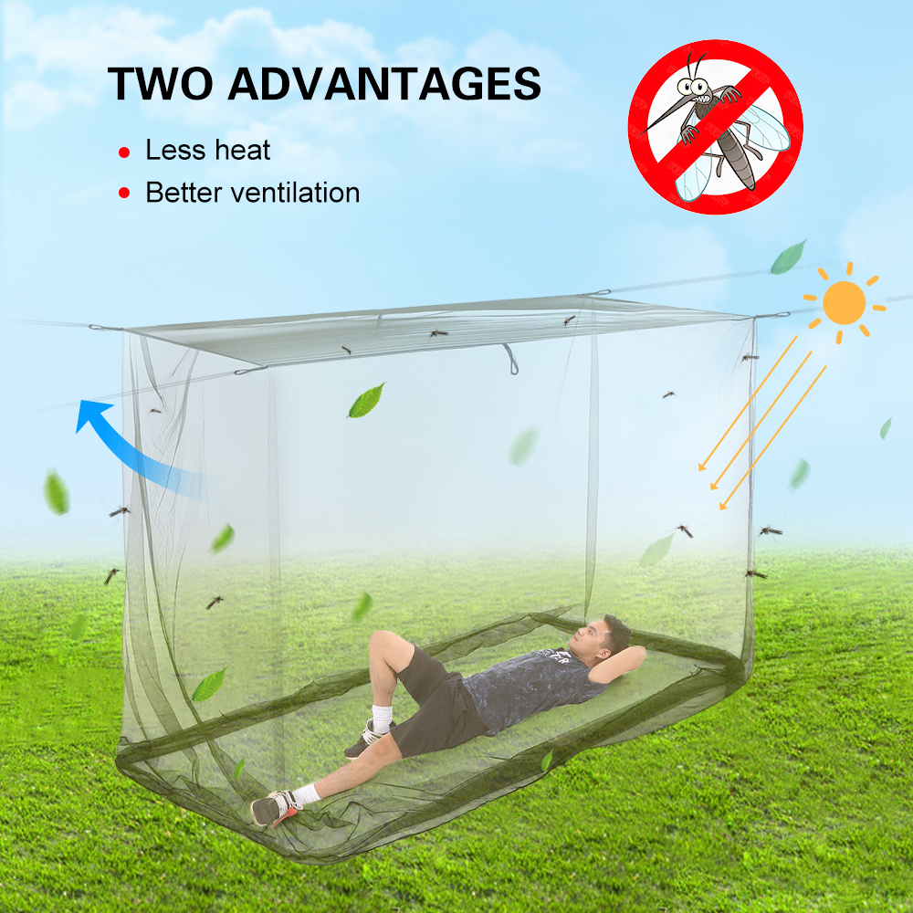 Camping Tent Mosquito Net for Outdoor Travel, Hiking, and Fishing Portable Mesh Netting for Camping.