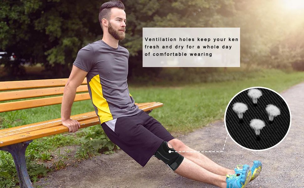 Hinged Knee Brace with Side Stabilizers