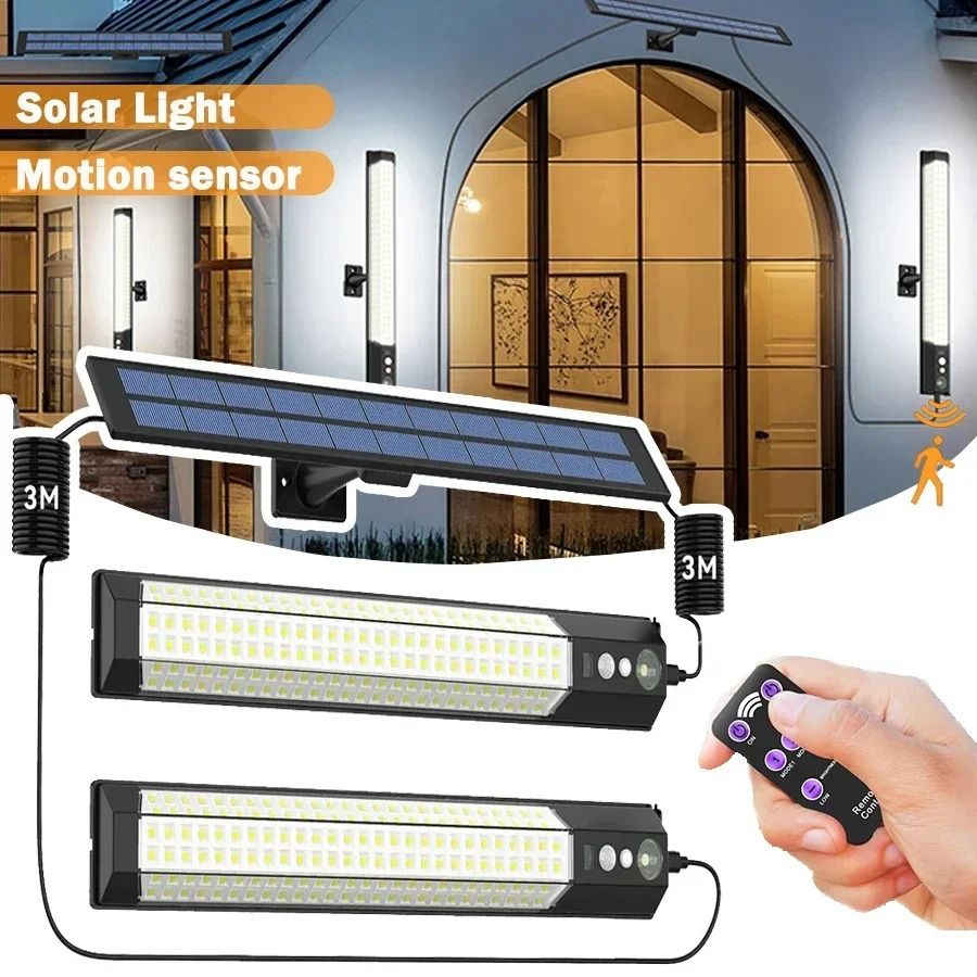 LED Outdoor Solar Motion Sensor Wall Lamp