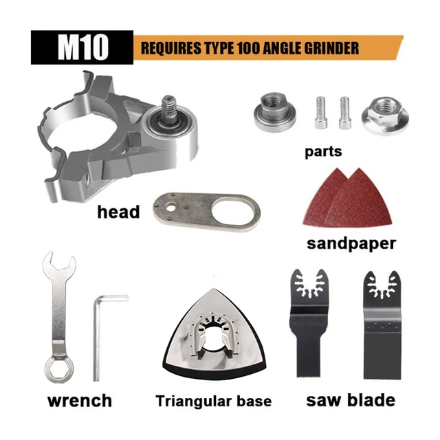 Oscillating Saw Blade Adapter Multifunctional Angle Grinder Converter Tool Kit for Cutting, Sanding & DIY