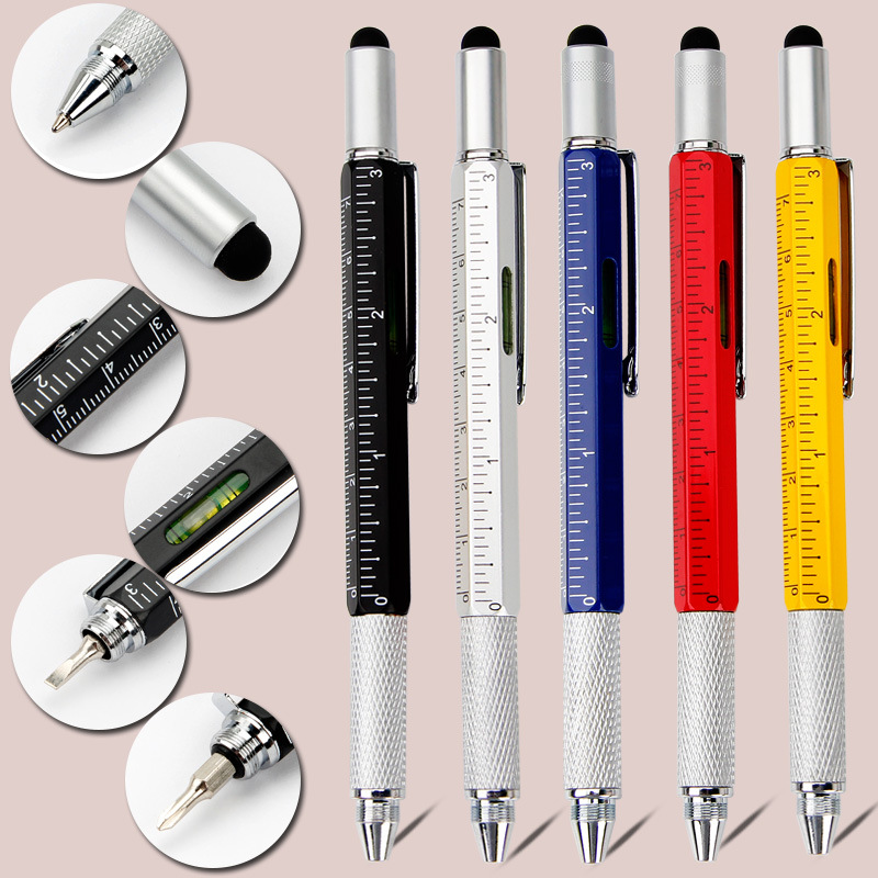 Multifunction Pen Tool with Stylus, Screwdriver & Ruler for Everyday Fixes