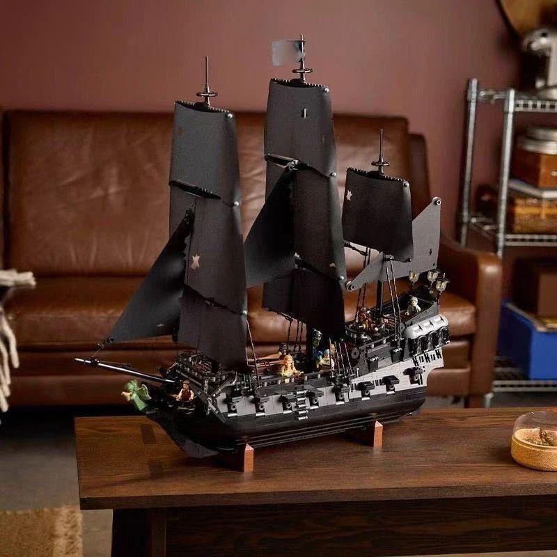 Sparrow Pirate Ship Building Blocks – Detailed Sailboat Ship Model DIY Construction Set