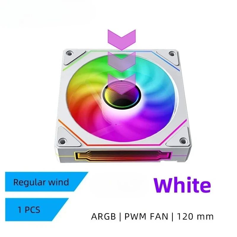 LDPCSJ PRISM 4 PRO 120mm ARGB PWM PC Cooling Fan Quiet 45.2CFM