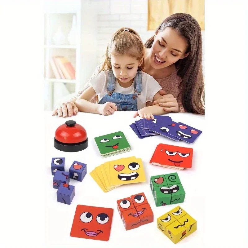 Kids Face Change Expression Puzzle Cube