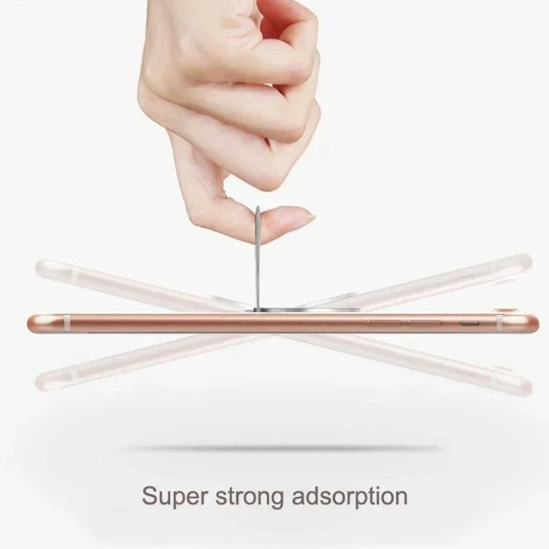 Magnetic Phone Ring Holder Stand for Car Rotating Metal Grip