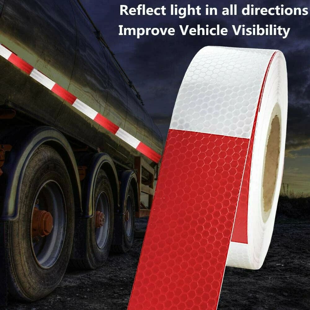 DOT-C2 Approved Reflective Tape, Red & White Conspicuity Tape 2