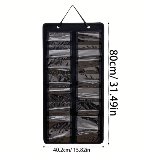 Wall Mounted Glasses Organizer 16 Slot Felt Hanging Storage for Home and Office