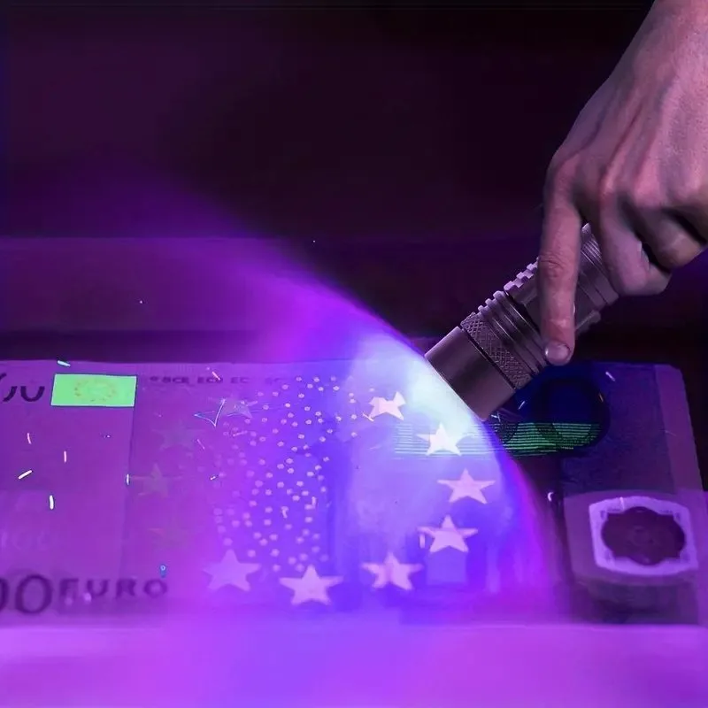 UV Flashlight Zoomable Ultra Violet Torch for Detecting Pet Urine, Scorpions & Fluorescent Agents