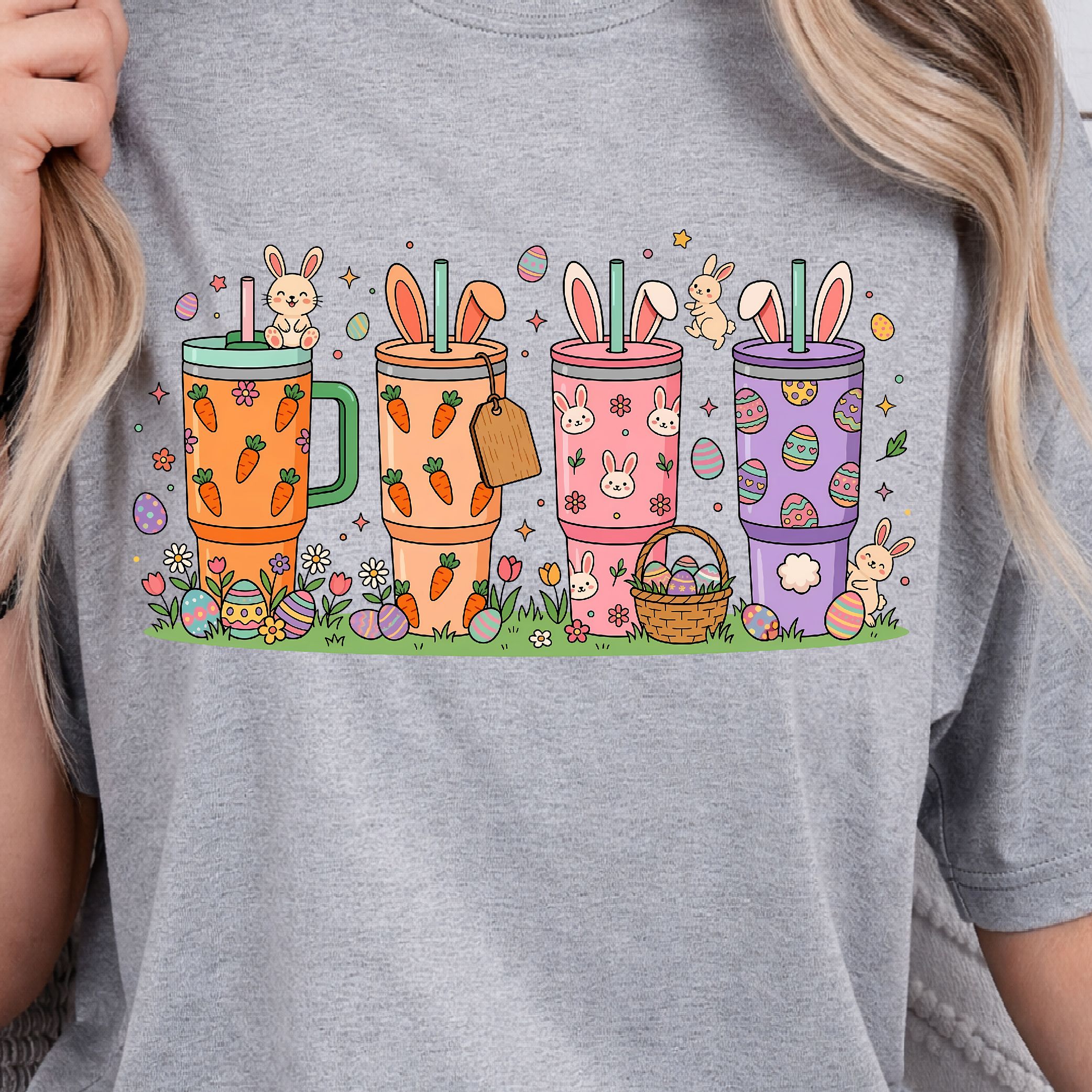 Tembler Bunny T-Shirt, Easter Bunny Shirt, Cute Bunny Spring Tee