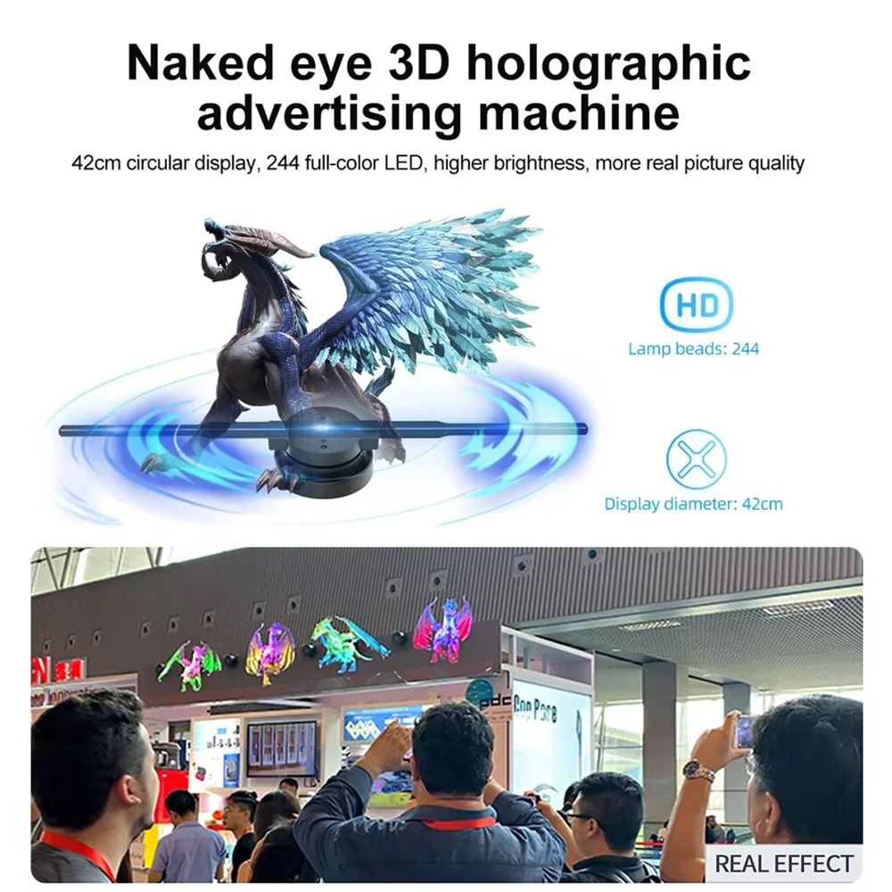 42CM 3D Hologram Fan WiFi Projector Display for Business and Events