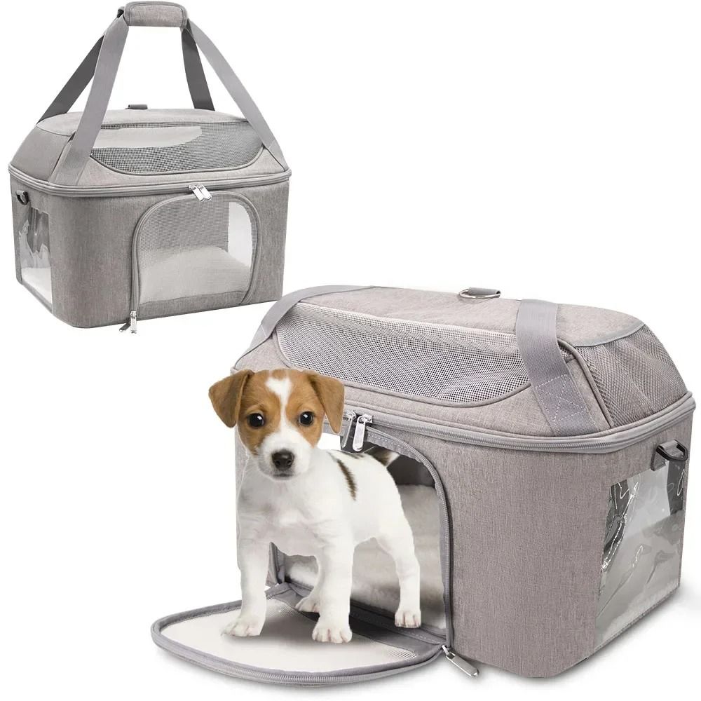 Breathable Airline Approved Dog Backpack Carrier Portable Foldable Pet Travel Bag for Small Dogs and Cats