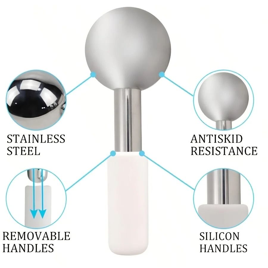 Stainless Steel Facial Cooling Roller and Beauty Ball