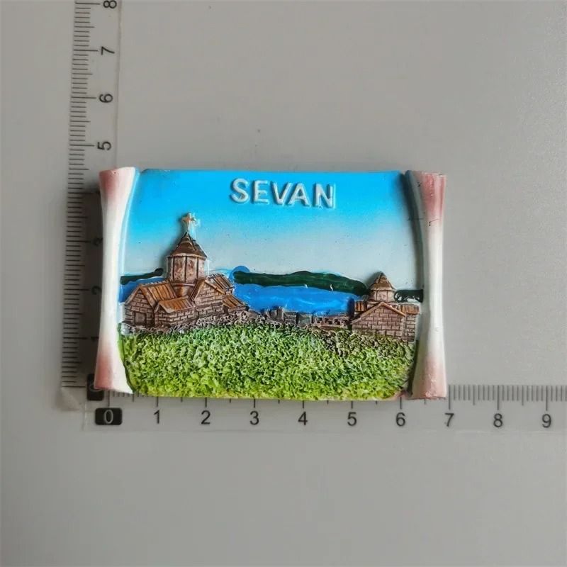 Baku Azerbaijan 3D Resin Fridge Magnet Travel Souvenir Decor