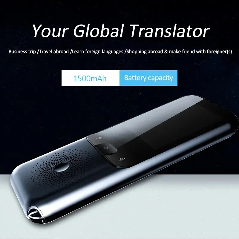 Smart Translator Device AI-Powered Voice & Image Language Translator for 138 Languages