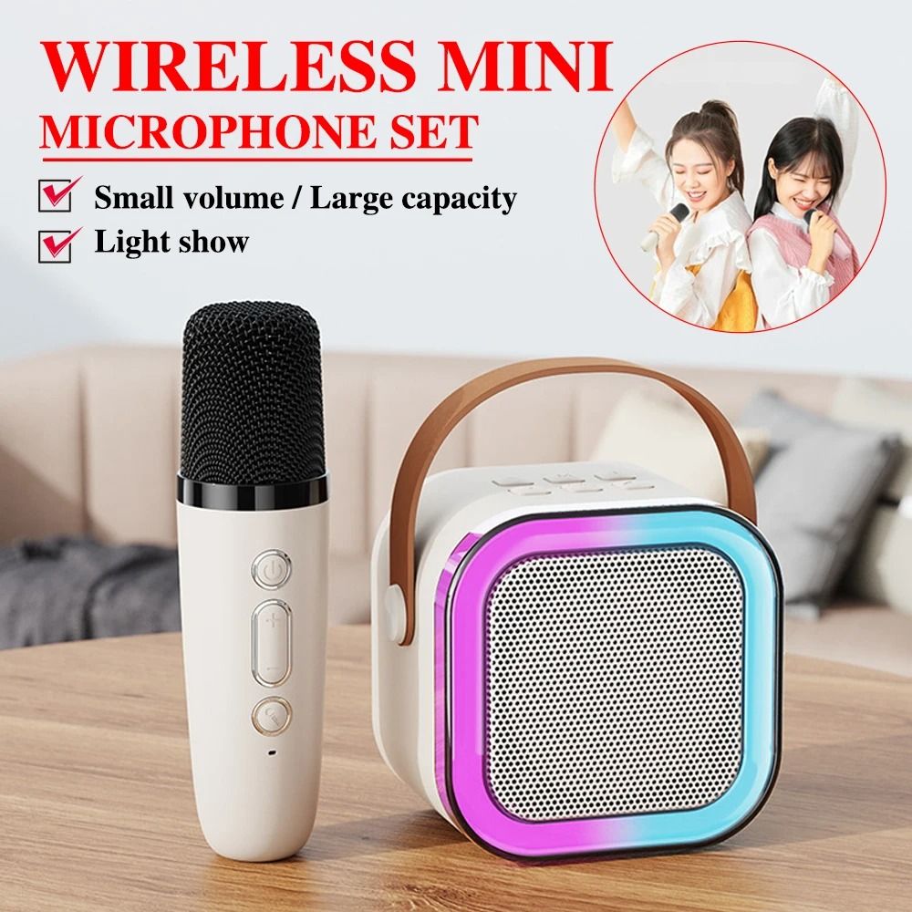 Professional Karaoke Bluetooth Speaker with Wireless Microphone