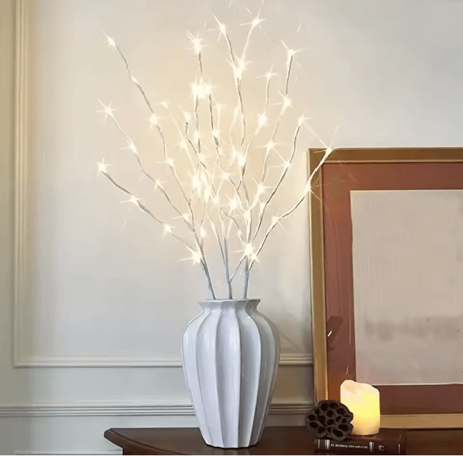 White Birch LED Branch Light