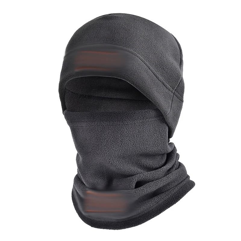 Autumn and Winter Fleece Hat and Neck Cover Set
