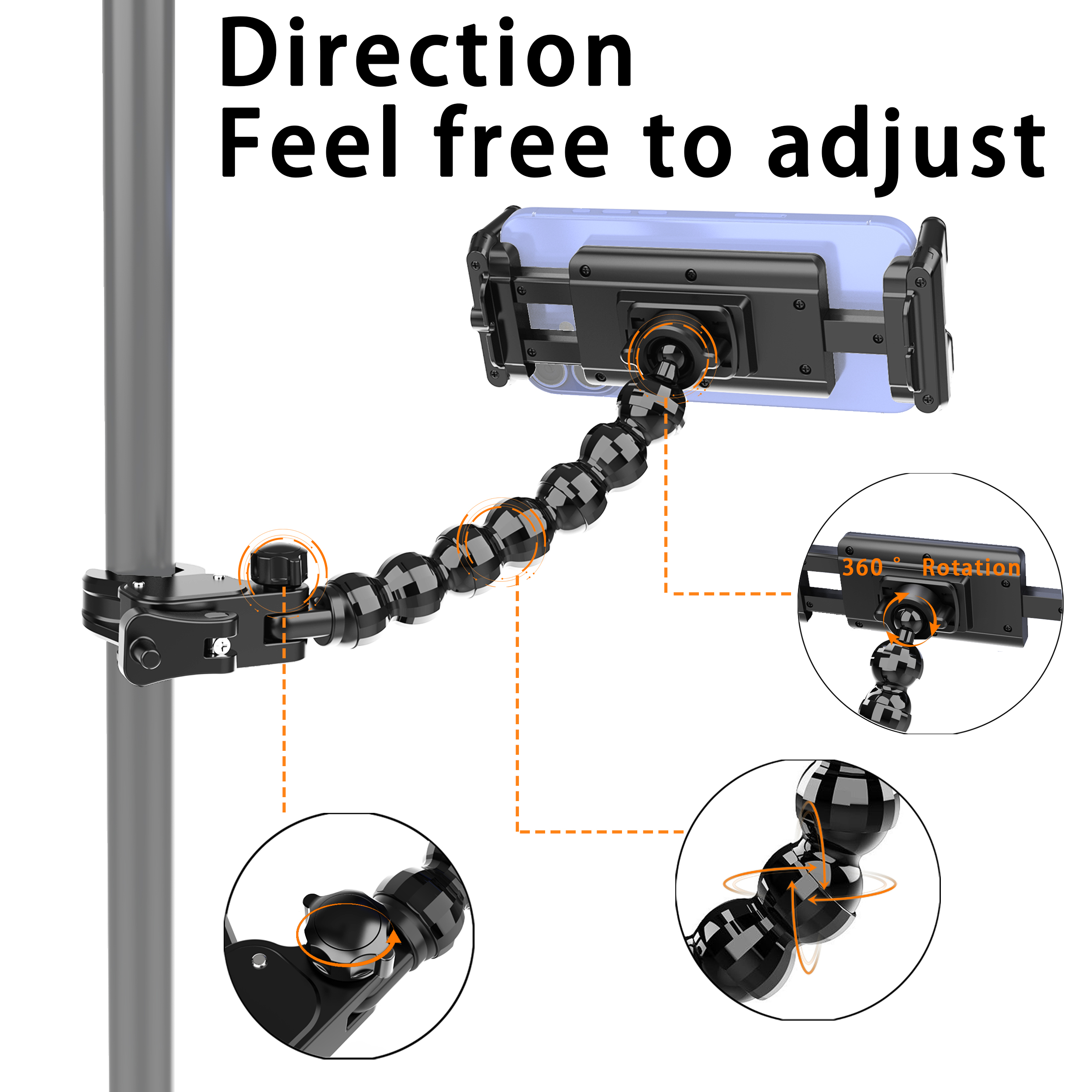 Music Stand, Flexible Microphone and Tablet Stand, Universal Compatibility