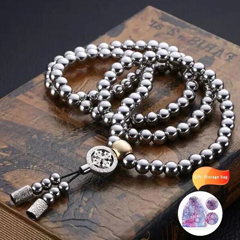 Tactical Buddha Bead Chain | 8MM Steel EDC Self-Defense Bracelet
