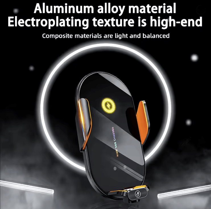 Car Wireless Phone Charger with Automatic Infrared Induction and Fast Charging
