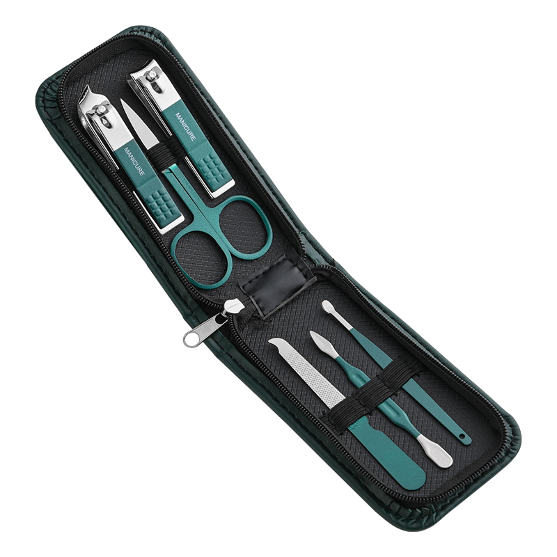 High End Nail Scissors Set, Mens And Womens Nail Clippers, 6 Piece Portable Household Manicure Beauty Tools