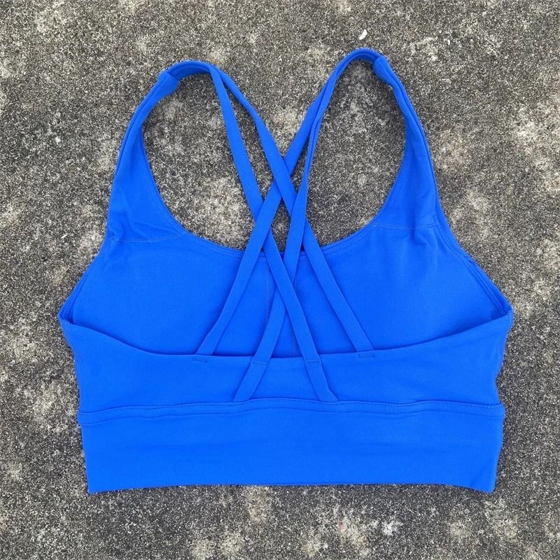 PowerCross High Strength Fitness Bra Cross Back Padded Top