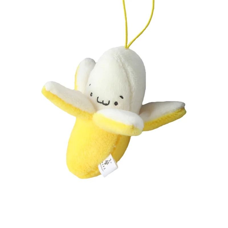 Plush Banana Keychain Bag Charm Gift