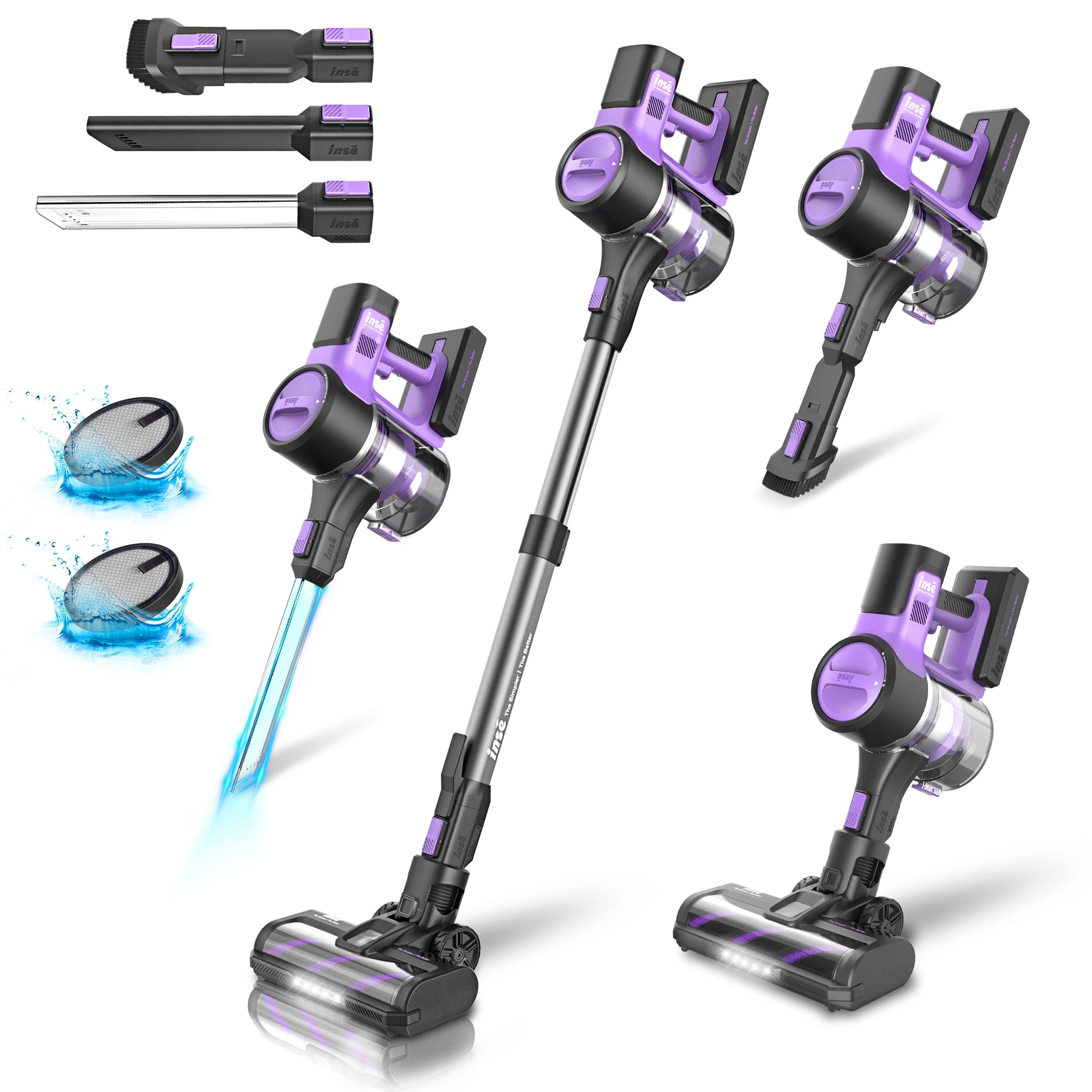 Cordless Stick Vacuum Cleaner 6 in 1 with 45Kpa Powerful Suction and 50 Min Runtime