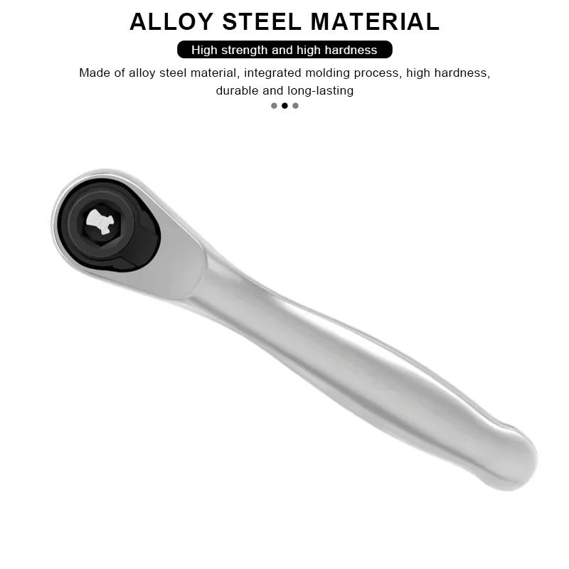 Quarter Inch Drive Ratchet Wrench with 72 Tooth Quick Release