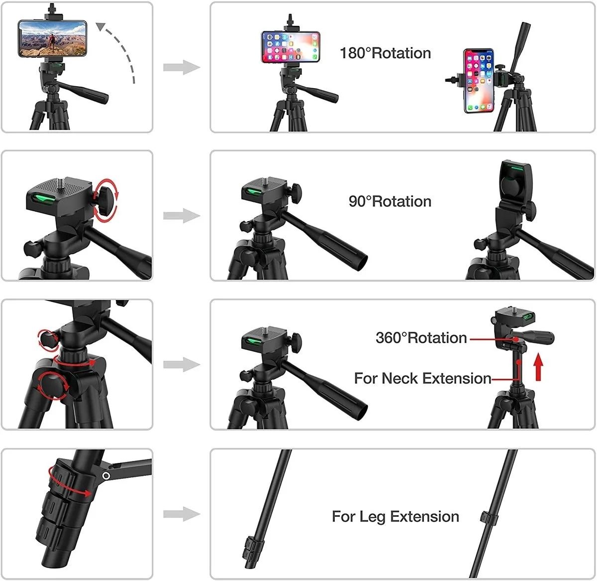 Phone Live Tripod Universal Camera Flexible Tripod Stand Phone Holder Lightweight Photography Accessories