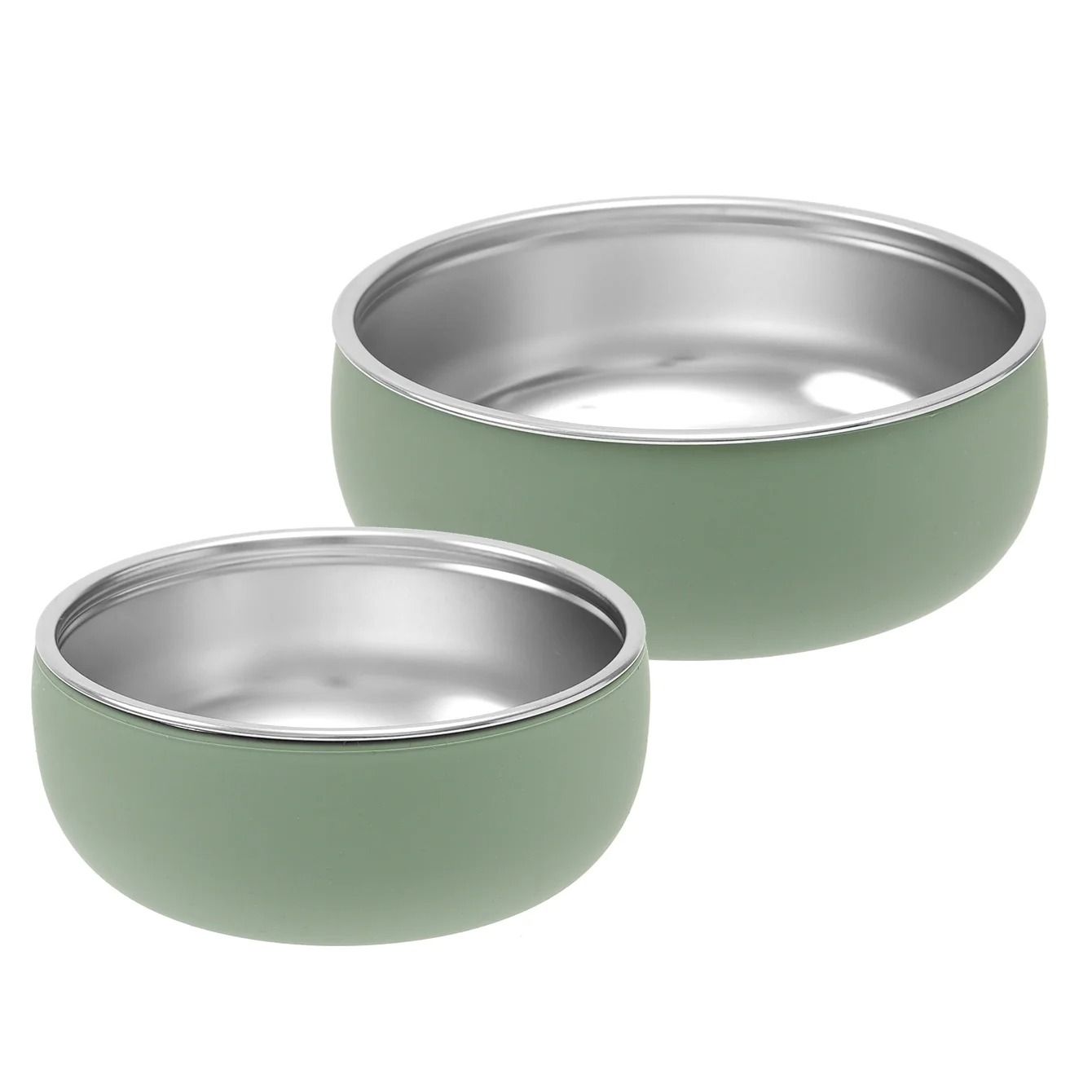 Double Layer Stainless Steel Pediatric Feeding Bowl Set