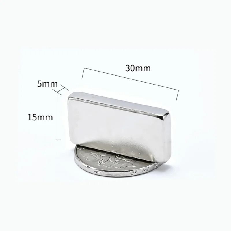 10pcs/lot N52 Square Neodymium Magnets | Ultra-Strong Rare Earth Industrial Magnets