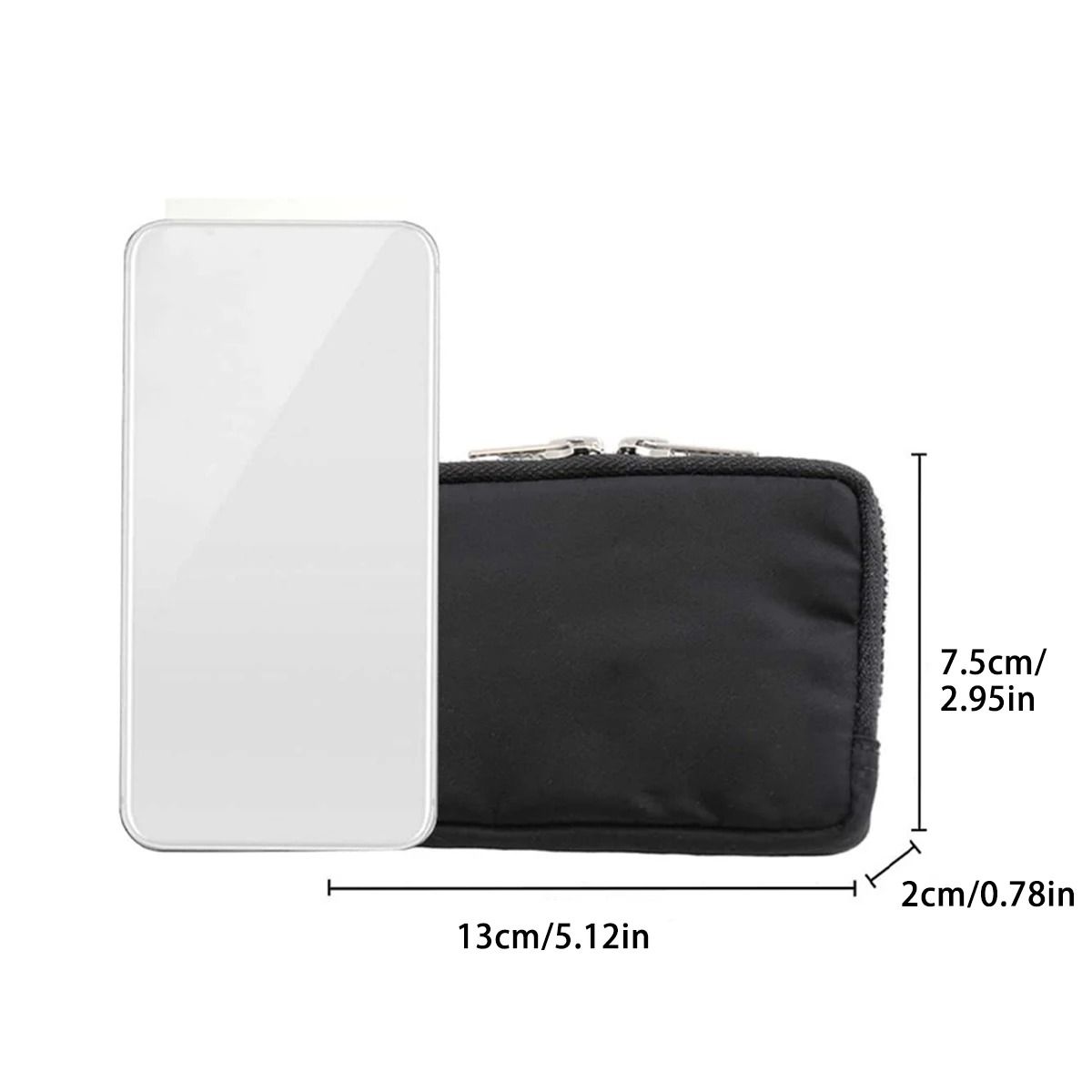 Slim-Style Waterproof Nylon Small Wallet and Keychain