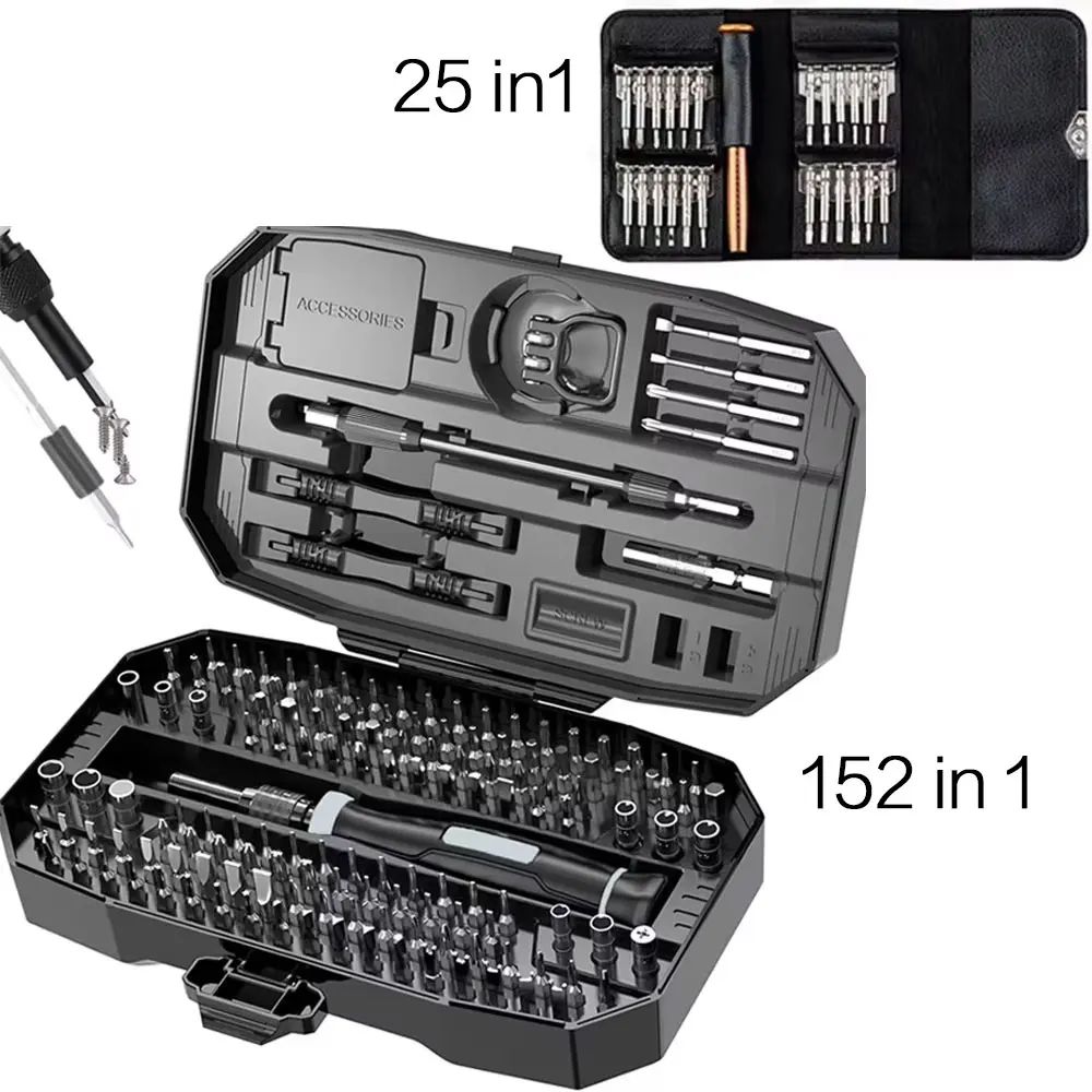 152/25-in-1 Precision Screwdriver Set – Laptop & Computer Repair Tool Kit with Torx T5 T6 Bits for Electronics Fixing