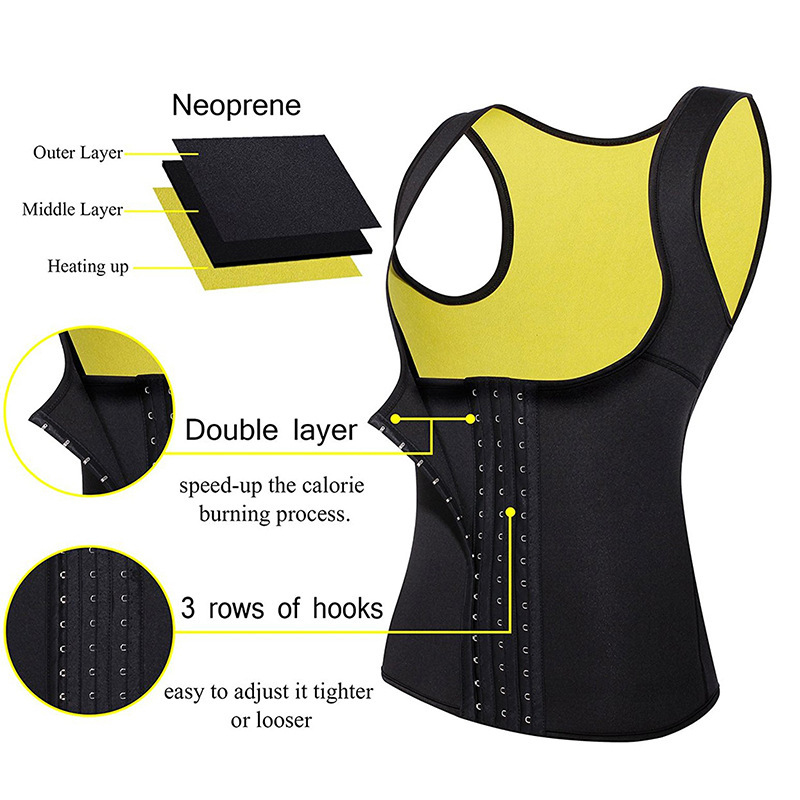Cincher Shapewear, Women Waist Trainer Corset, Vest Body Shaper, Slimming Belt, Neoprene Sauna Tank Top, Sports Girdle