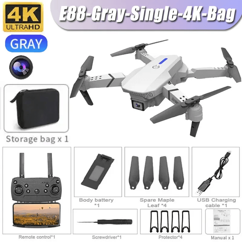E99 Pro Drone with 6K Camera and Altitude Hold Quadcopter