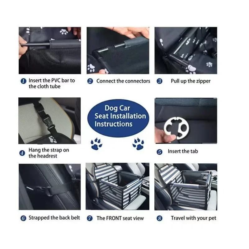 Travel Dog Car Seat Carrier Waterproof Pet Hammock