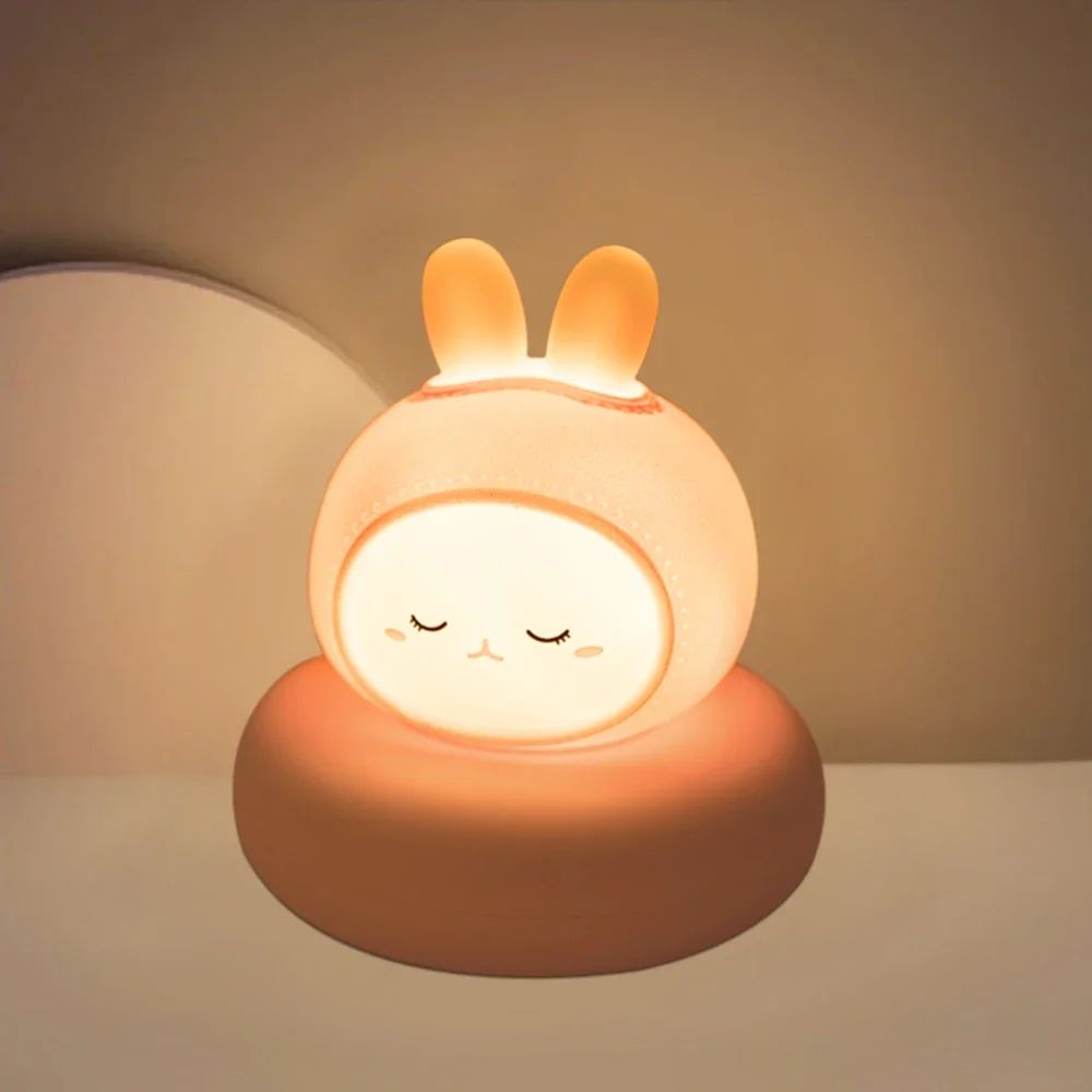 Animal Silicone Night Light 3-Level Dimmable Touch Control Lamp for Kids
