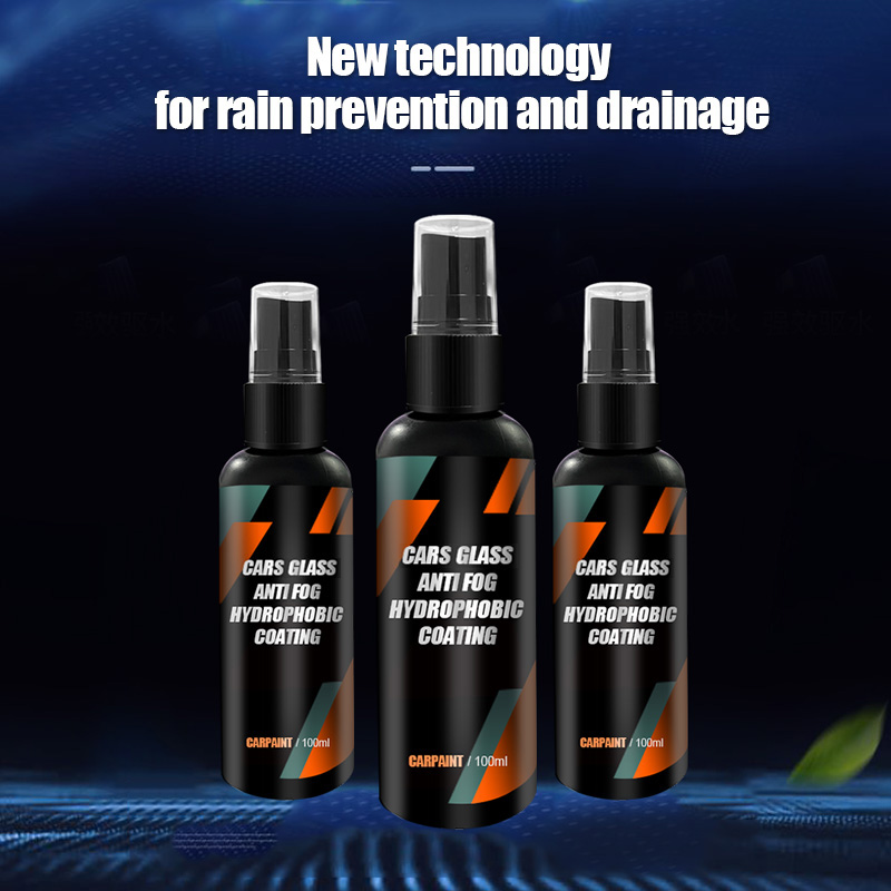Hydrophobic Waterproof Car Glass Spray, Nano Coating Repellent, Anti-rain Agent, Oil Film Removing Auto Glass Cleaner