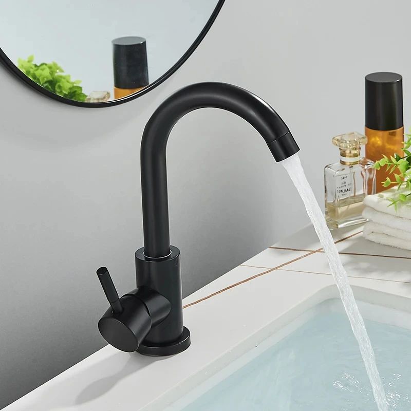 304 Stainless Steel Bathroom Sink Mixer Faucet