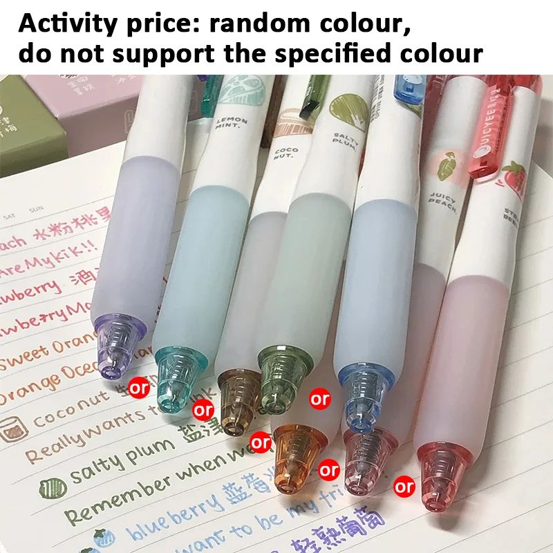 Fruit Scented 3D Gel Pens 0.5mm Smooth Writing Set