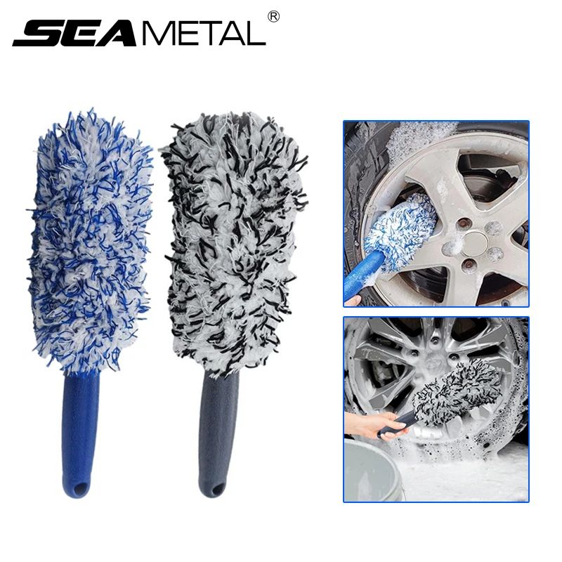 Plush Car Wheel Rim Cleaning Brush