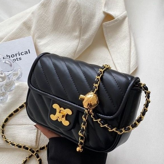 Green Fairy Rhombus Shoulder Bag Small Fragrance Chain Messenger Handbag Niche High Quality Fashion Bag