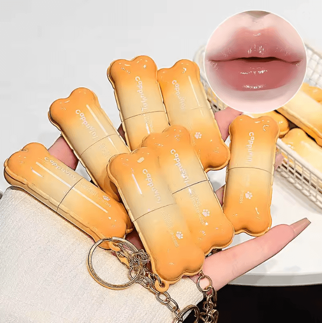 Shiny Nude Lip Glaze Mirror Finish Long Lasting Gloss