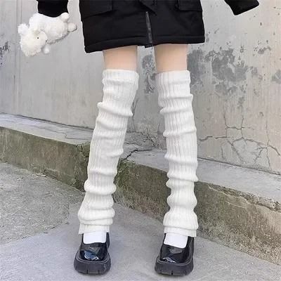 Ribbed Knit Lolita Leg Warmers and Boot Cuffs