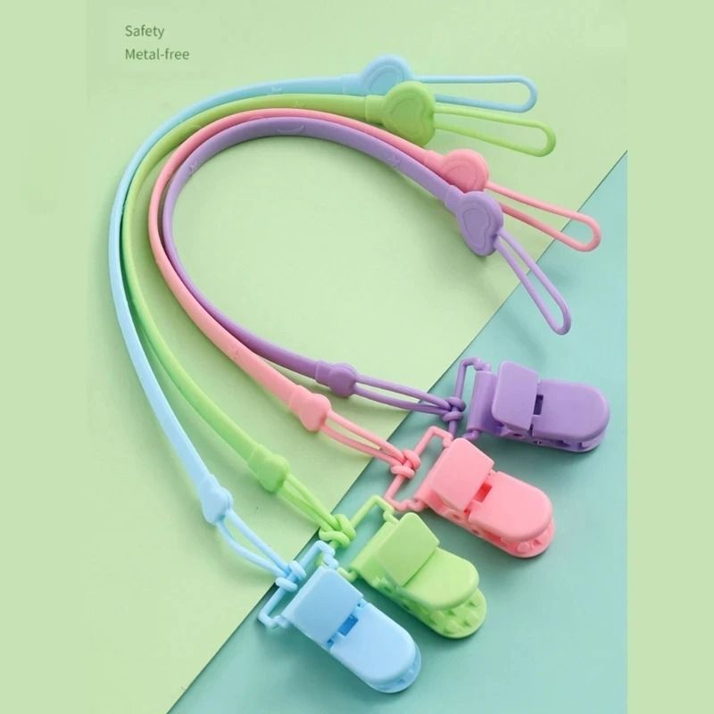 Flexible Silicone Pediatric Tether and Pacifier Strap