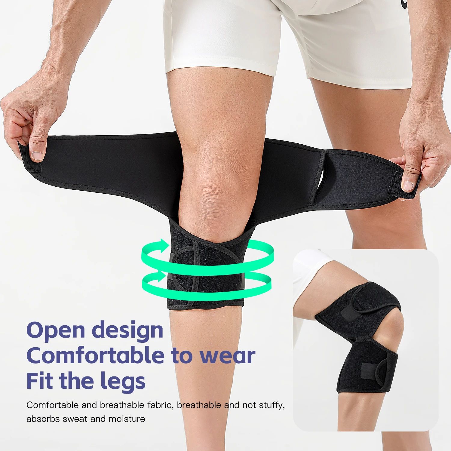 Knee Joint Booster Support Brace – Outdoor Mountaineering & Patella Protection Leg Assist