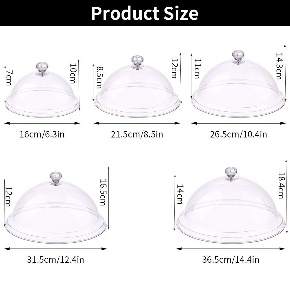 Creative Acrylic Food Display Cover – Round Dust Shield Protection – High-Yield Gastronomic Interaction Hub